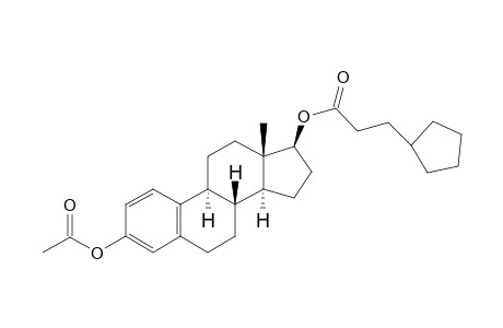 Estradiol acetate cyclopentylpropionate