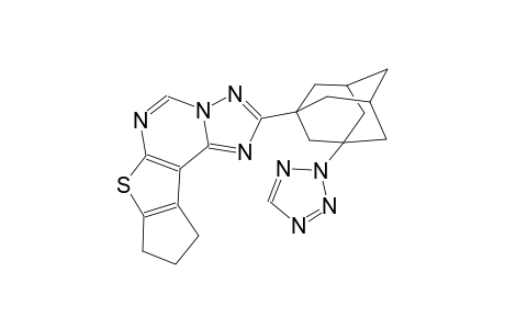 2-[3-(2H-tetraazol-2-yl)-1-adamantyl]-9,10-dihydro-8H-cyclopenta[4,5]thieno[3,2-e][1,2,4]triazolo[1,5-c]pyrimidine