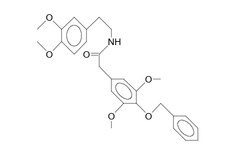 N-[2-(3,4-Dimethoxy-phenyl)-ethyl]-4-benzyloxy-3,5-dimethoxy-phenyl-acetamide