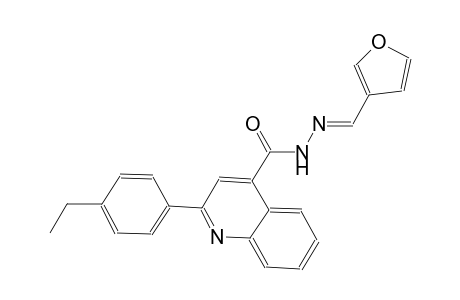 2-(4-ethylphenyl)-N'-[(E)-3-furylmethylidene]-4-quinolinecarbohydrazide