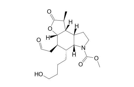 Methyl 4-(4-hydroxybutyl)-5-(formylmethyl)-7-oxo-8-methylfurano[4,5-e]indole-3-carboxylate
