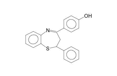 2,3-DIHYDRO-2-PHENYL-4-(4-HYDROXYPHENYL)-1,5-BENZOTHIAZEPINE