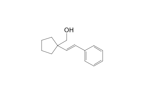 (E)-1-Hydroxymethyl-1-(2-phenylvinyl)cyclopentane