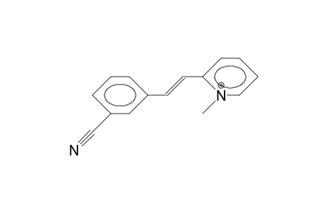 2-(3-Cyano-styryl)-N-methyl-pyridinium cation