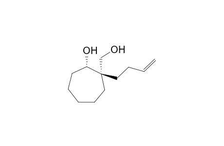 (+-)-(1RS,2SR)-2-Hydroxy-1-(but-3-enyl)cycloheptanemethanol