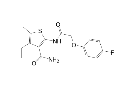 4-ethyl-2-{[(4-fluorophenoxy)acetyl]amino}-5-methyl-3-thiophenecarboxamide
