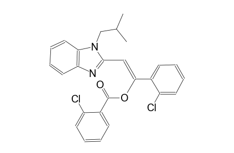 (Z)-1-(2-chlorophenyl)-2-(1-isobutyl-1H-benzimidazol-2-yl)ethenyl 2-chlorobenzoate