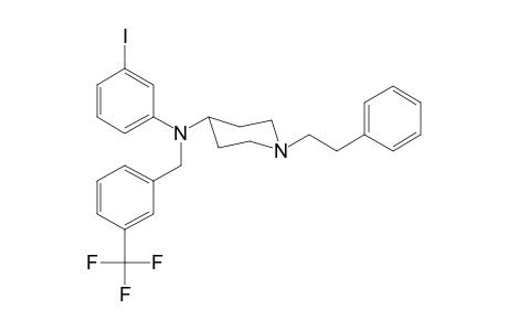 N-[3-(Trifluoromethyl)benzyl]-N-(3-iodophenyl)-1-(2-phenylethyl)piperidin-4-amine