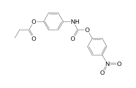Carbaminic acid, N-(4-ethylcarbonyloxyphenyl)-, 4-nitrophenyl ester
