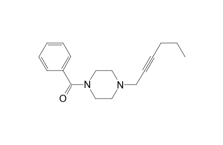 (4-Hex-2-ynylpiperazin-1-yl)(phenyl)methanone