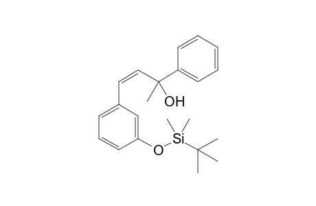 (Z)-4-(3'-tert-Butyldimethylsilyloxyphenyl)-2-phenylbut-3-en-2-ol