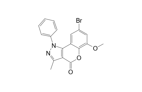 8-BROMO-3-METHYL-6-METHOXY-1-PHENYL-1H-CHROMENO-[4,3-C]-PYRAZOL-4-ONE