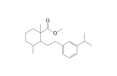 Cyclohexanecarboxylic acid, 1,3-dimethyl-2-[2-[3-(1-methylethyl)phenyl]ethyl]-, methyl ester, (1.alpha.,2.alpha.,3.alpha.)-