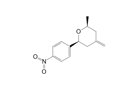 (2S,6S)-4-Methylene-6-(p-nitrophenyl)-2-methyltetrahydropyran