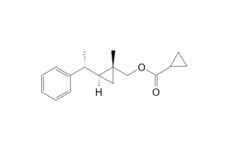 cyclopropane carboxylic acid[(1R*,2S*)-1-methyl-2-((R*)-1-phenylethyl)cyclopropyl))