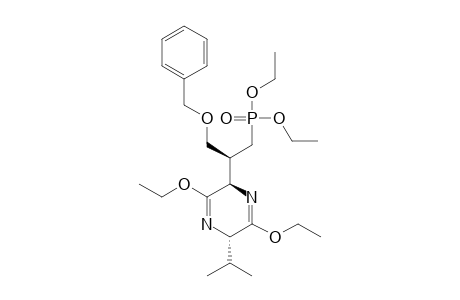 (2R,5S,1'S)-3,6-DIETHOXY-2-[2-(DIETHOXYPHOSPHORYL)-1-(BENZYLOXYMETHYL)-ETHYL]-2,5-DIHYDRO-5-ISOPROPYLPYRAZINE
