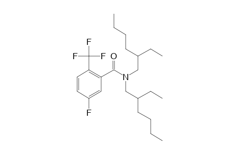 3-Fluoro-6-trifluoromethylbenzamide, N,N-di(2-ethylhexyl)-