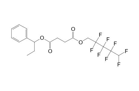 Succinic acid, 2,2,3,3,4,4,5,5-octafluoropentyl 1-phenylpropyl ester