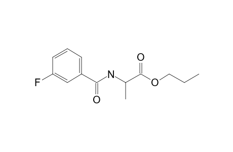 L-Alanine, N-(3-fluorobenzoyl)-, propyl ester