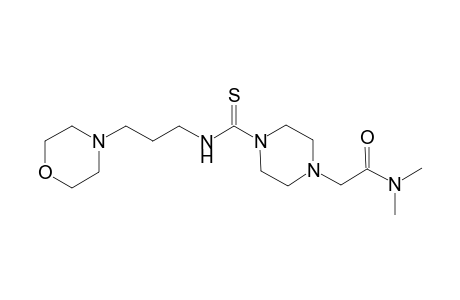 1-piperazineacetamide, N,N-dimethyl-4-[[[3-(4-morpholinyl)propyl]amino]carbonothioyl]-