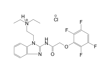 N,N-diethyl-2-(2-{[(2,3,5,6-tetrafluorophenoxy)acetyl]amino}-1H-benzimidazol-1-yl)ethanaminium chloride