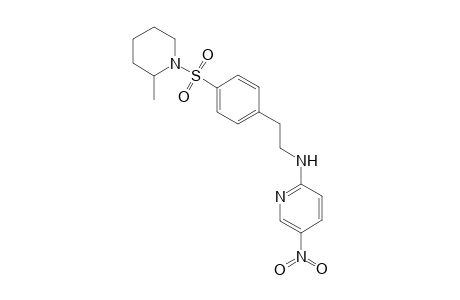 2-Pyridinamine, N-[2-[4-[(2-methyl-1-piperidinyl)sulfonyl]phenyl]ethyl]-5-nitro-