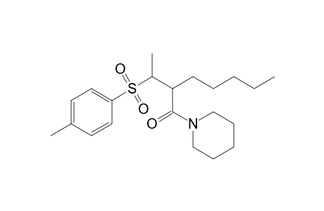 N-[2-[1-(p-tolylsulfonyl)ethyl]heptanoyl]piperidine