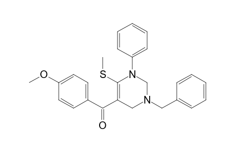(3-benzyl-6-methylsulfanyl-1-phenyl-2,4-dihydropyrimidin-5-yl)-(4-methoxyphenyl)methanone