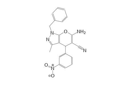 6-amino-1-benzyl-3-methyl-4-(3-nitrophenyl)-1,4-dihydropyrano[2,3-c]pyrazole-5-carbonitrile