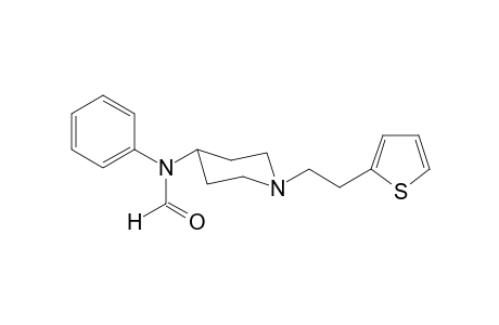 N-Phenyl-N-(1-[2-(thiophen-2-yl)ethyl]piperidin-4-yl)formamide