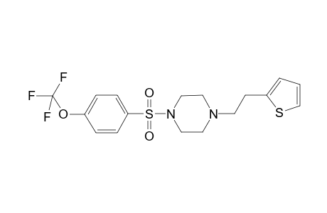 1-[2-(thiophen-2-yl)ethyl]-4-{[4-(trifluoromethoxy)benzene]sulfonyl}piperazine