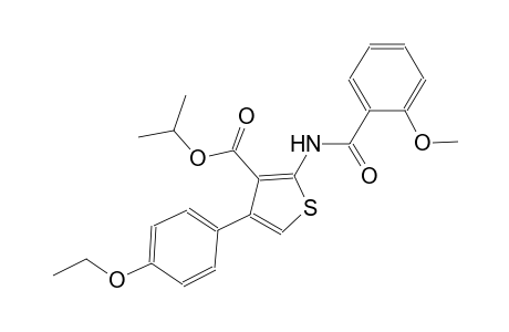isopropyl 4-(4-ethoxyphenyl)-2-[(2-methoxybenzoyl)amino]-3-thiophenecarboxylate