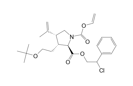 (2R,3R,4R)-3-(2-tert-Butoxyethyl)-4-isopropenylpyrrolidine-1,2-dicarboxylic Acid 2-(2R)-(2-Chloro-2-phenylethyl) Ester 1-Vinyl Ester