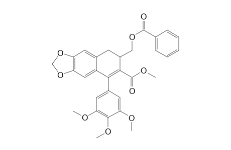 Methyl 2-benzoyloxymethyl-4-(3,4,5-trimethoxyphenyl)-6,7-(methylenedioxy)-1,2-dihydronaphthylene-3-carboxylate
