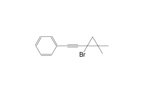 [(1-Bromo-2,2-dimethylcyclopropyl)ethynyl]benzene