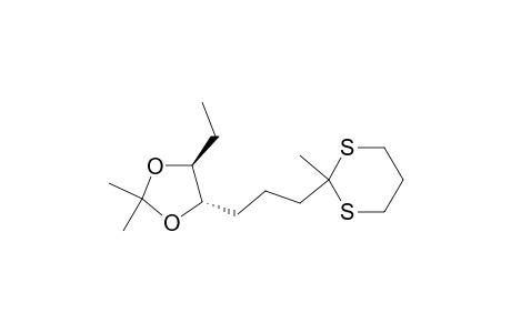 (4S,5S)-(-)-4-Ethyl-2,2-dimethyl-5-[3-(2-methyl-1,3-dithian-2-yl)propyl]-1,3-dioxolane