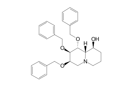 (1S,7R,8R,9R,9aS)-7,8,9-tribenzoxyquinolizidin-1-ol