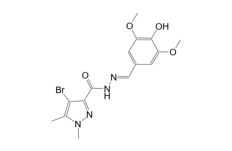 4-bromo-N'-[(E)-(4-hydroxy-3,5-dimethoxyphenyl)methylidene]-1,5-dimethyl-1H-pyrazole-3-carbohydrazide