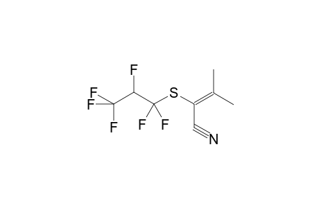 2-(1,1,2,3,3,3-Hexafluoro-propylsulfanyl)-3-methyl-but-2-enenitrile