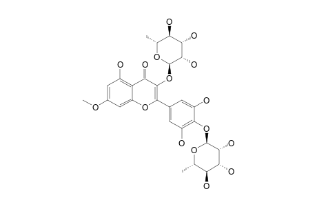 MYRICETIN-7-METHYLETHER-3,4'-DI-O-ALPHA-L-RHAMNOPYRANOSIDE