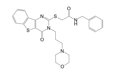 N-benzyl-2-({3-[3-(4-morpholinyl)propyl]-4-oxo-3,4-dihydro[1]benzothieno[3,2-d]pyrimidin-2-yl}sulfanyl)acetamide