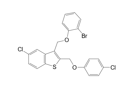 3-[(o-bromophenoxy)methyl]-5-chloro-2-[(p-chlorophenoxy)methyl]benzo[b]thiophene