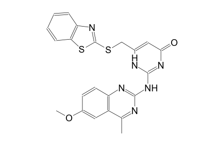 6-[(1,3-benzothiazol-2-ylsulfanyl)methyl]-2-[(6-methoxy-4-methyl-2-quinazolinyl)amino]-4(1H)-pyrimidinone
