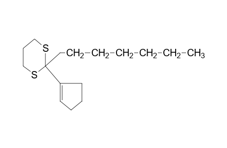 2-(1-CYCLOPENTEN-1-YL)-2-HEPTYL-m-DITHIANE