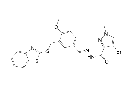 N'-((E)-{3-[(1,3-benzothiazol-2-ylsulfanyl)methyl]-4-methoxyphenyl}methylidene)-4-bromo-1-methyl-1H-pyrazole-3-carbohydrazide