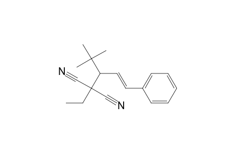 Propanedinitrile, [1-(1,1-dimethylethyl)-3-phenyl-2-propenyl]ethyl-, (E)-