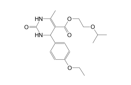 2-isopropoxyethyl 4-(4-ethoxyphenyl)-6-methyl-2-oxo-1,2,3,4-tetrahydro-5-pyrimidinecarboxylate
