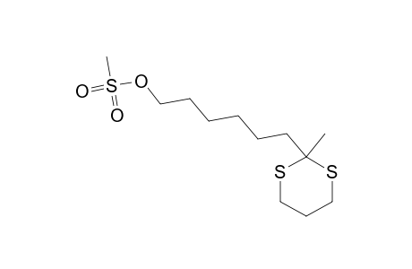 6-(2-methyl-1,3-dithian-2-yl)hexyl methanesulfonate