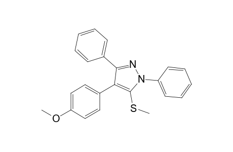 4-(4-Methoxyphenyl)-5-(methylthio)-1,3-diphenyl-1H-pyrazole