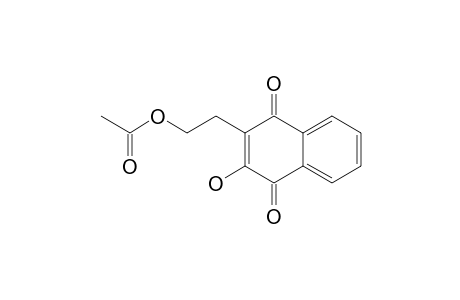 2-(ACETOXYETHYL)-3-HYDROXY-1,4-NAPHTOQUINONE